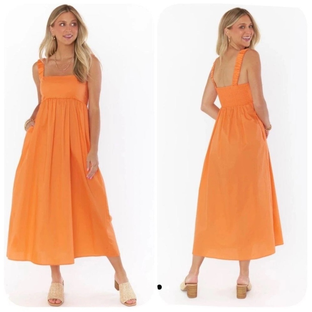 Show Me Your MuMu Fling Mini Dress in Orange Size Medium